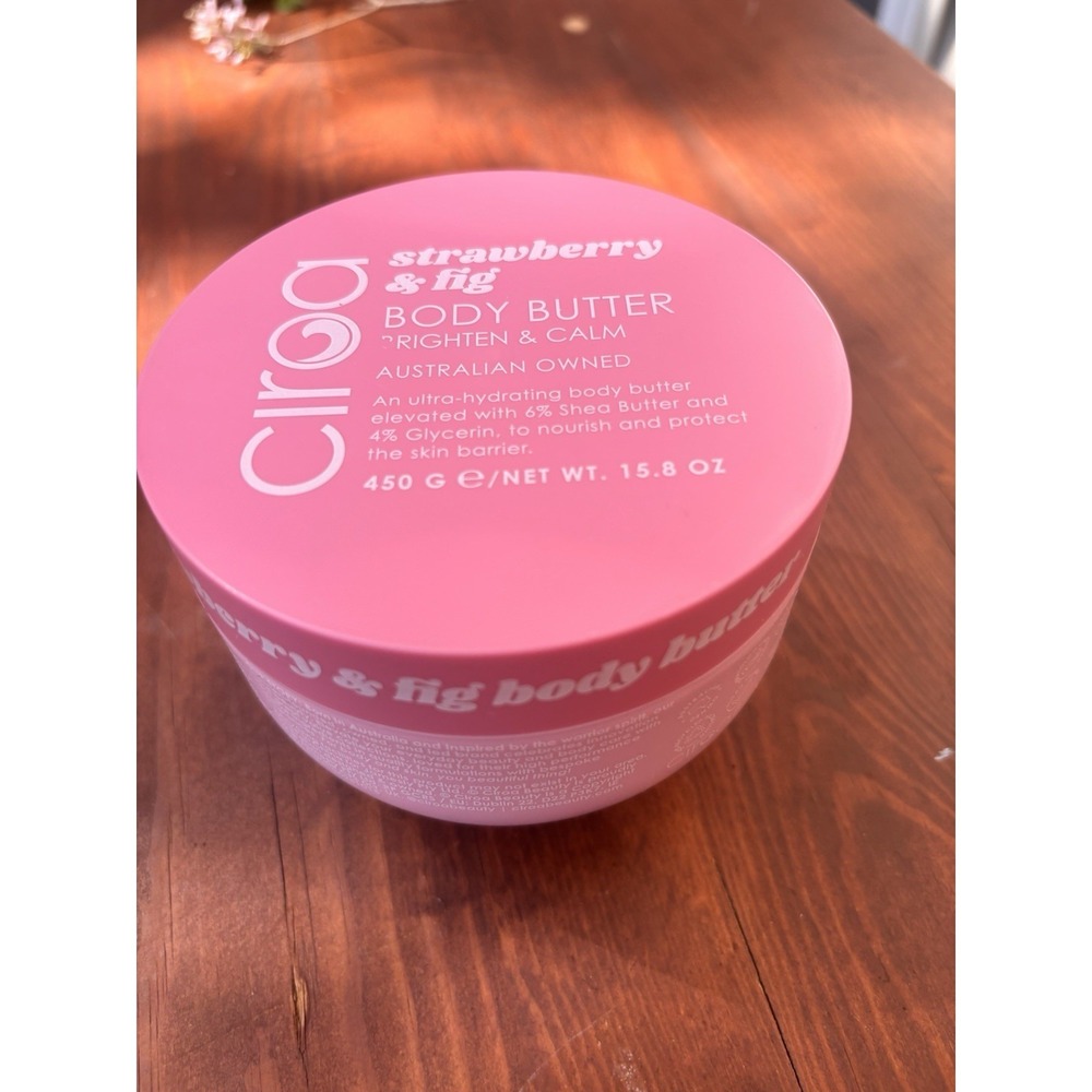 Ciroa Strawberry & Fig Body Butter Hydrating Shea Butter Glycerin 15.8 oz Lotion